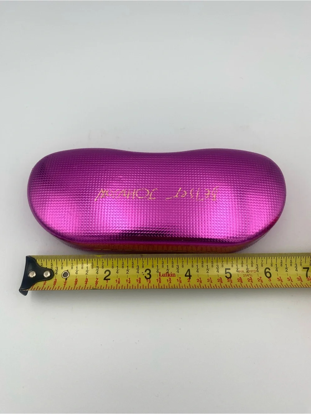 Betsey Johnson Black and Pink Reading Glasses with Pink Metallic Case